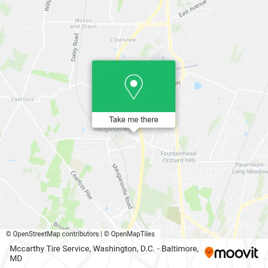 Mccarthy Tire Service map