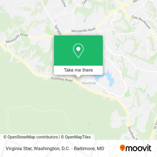 Virginia Star map