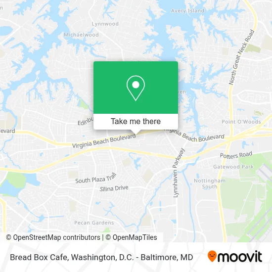 Bread Box Cafe map