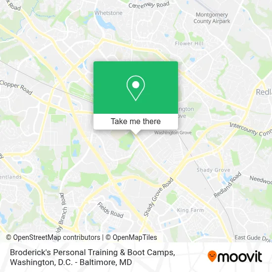 Broderick's Personal Training & Boot Camps map