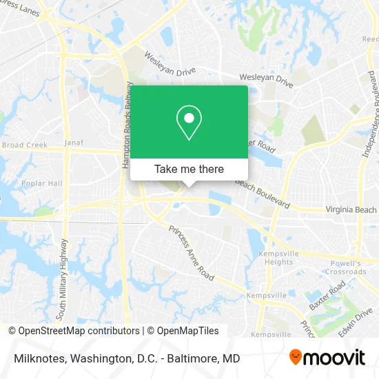 Milknotes map