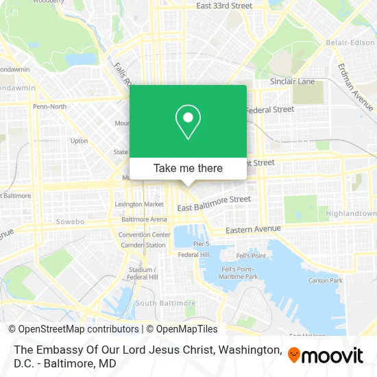 The Embassy Of Our Lord Jesus Christ map