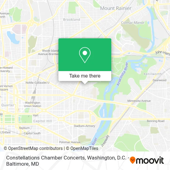 Constellations Chamber Concerts map