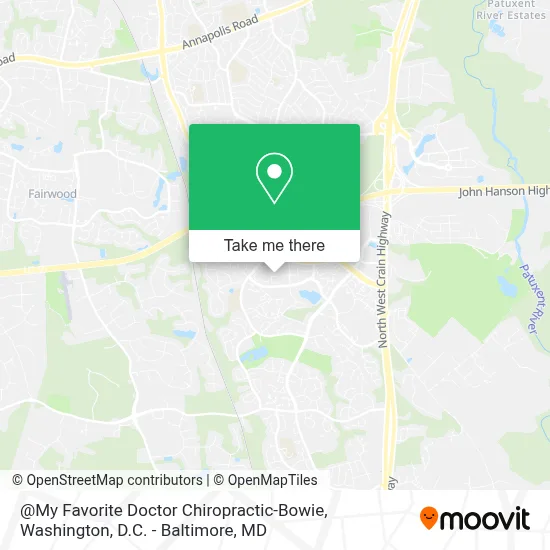 @My Favorite Doctor Chiropractic-Bowie map