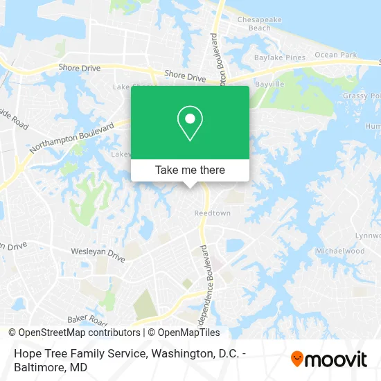 Hope Tree Family Service map