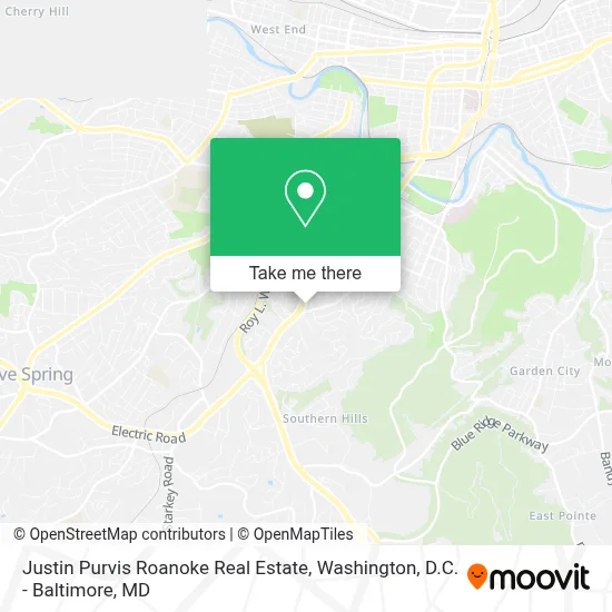Justin Purvis  Roanoke Real Estate map