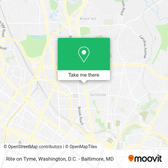 Rite on Tyme map