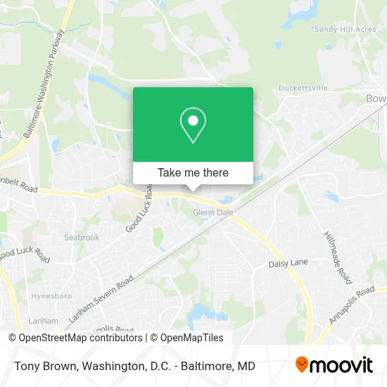 Tony Brown map