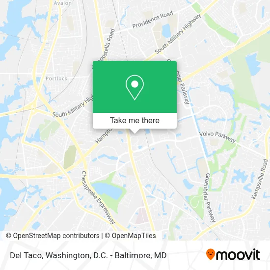 Del Taco map