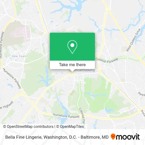 Bella Fine Lingerie map