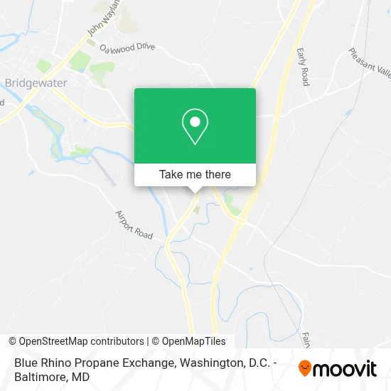 Blue Rhino Propane Exchange map
