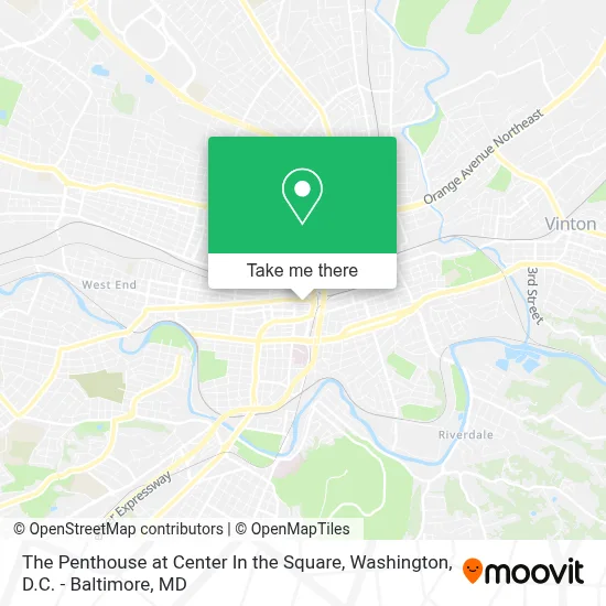 The Penthouse at Center In the Square map