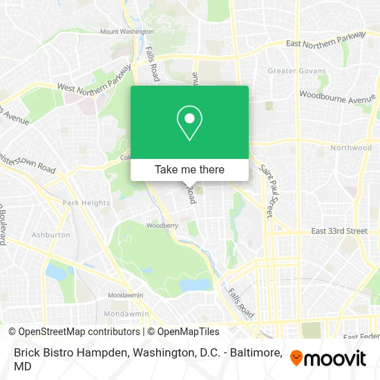 Brick Bistro Hampden map