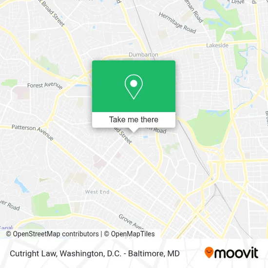 Cutright Law map