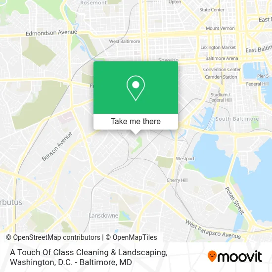 A Touch Of Class Cleaning & Landscaping map