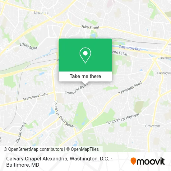Calvary Chapel Alexandria map