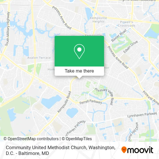 Community United Methodist Church map