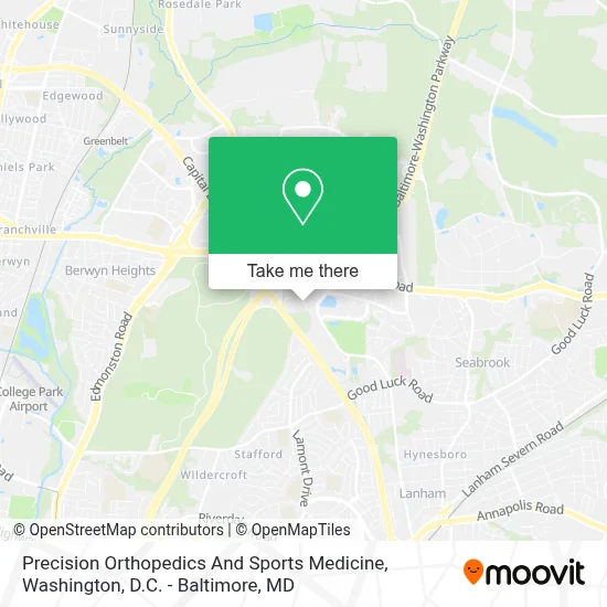 Precision Orthopedics And Sports Medicine map