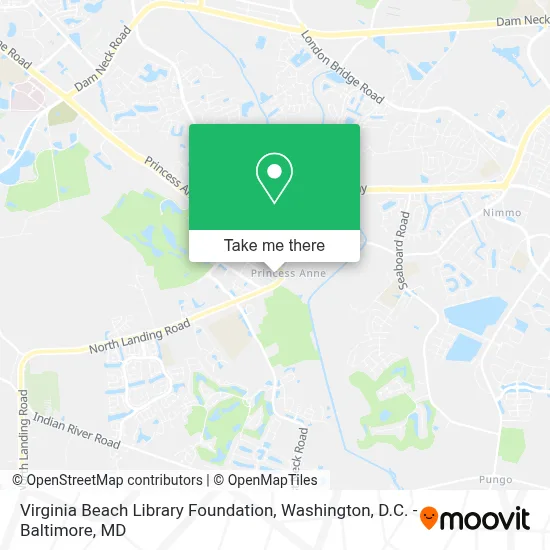 Virginia Beach Library Foundation map
