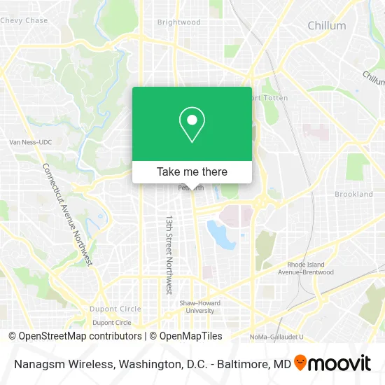 Nanagsm Wireless map