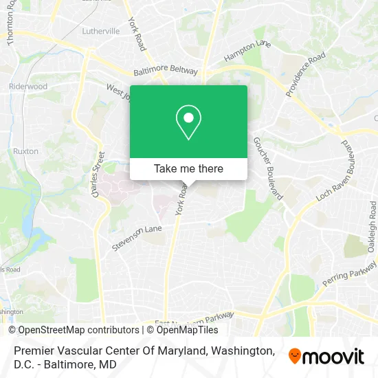 Premier Vascular Center Of Maryland map