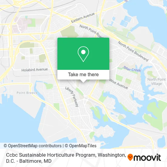 Ccbc Sustainable Horticulture Program map