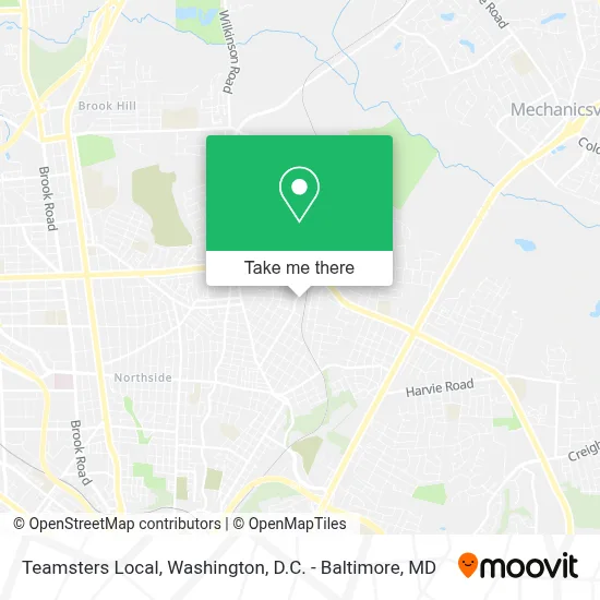 Teamsters Local map