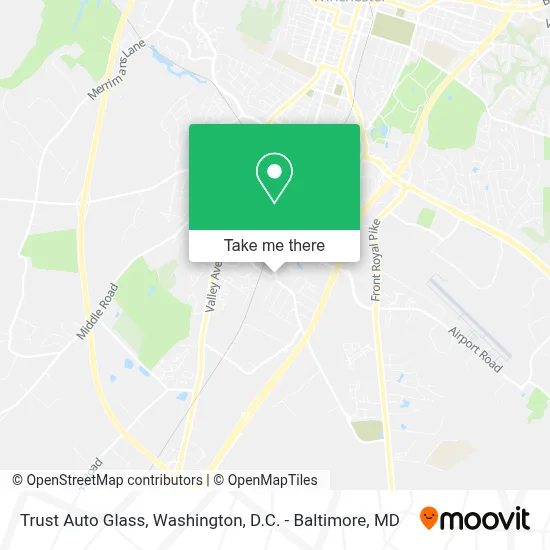 Trust Auto Glass map