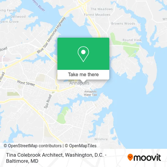 Tina Colebrook Architect map