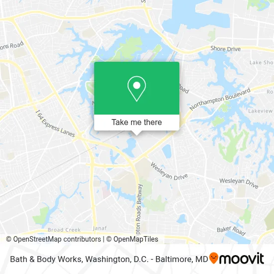 Bath & Body Works map