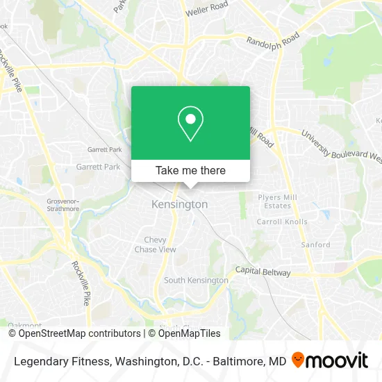 Legendary Fitness map