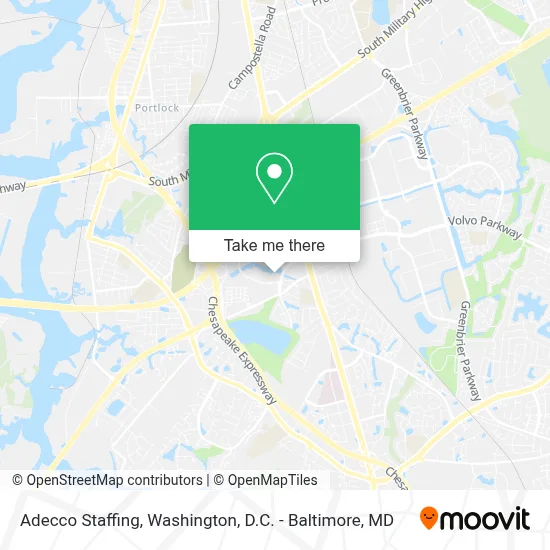 Adecco Staffing map