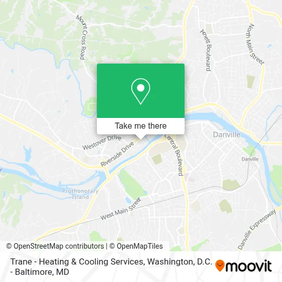 Trane - Heating & Cooling Services map