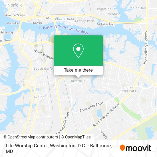 Life Worship Center map
