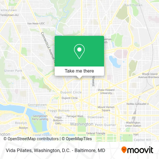 Vida Pilates map