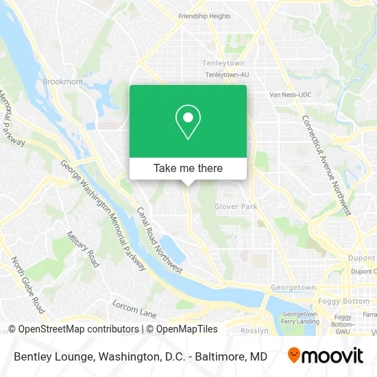 Bentley Lounge map