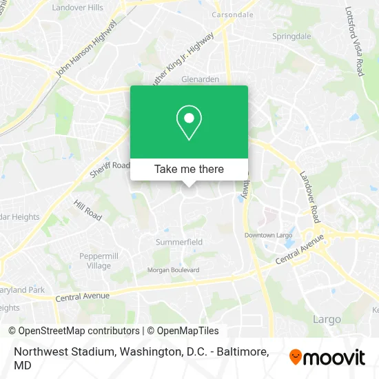Northwest Stadium map