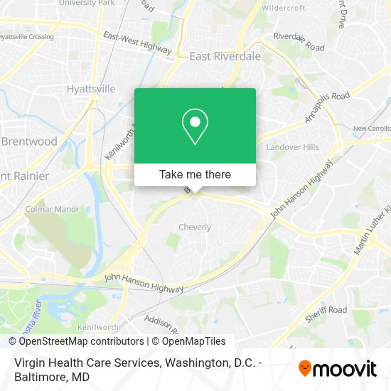 Virgin Health Care Services map