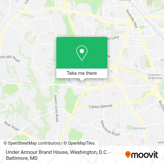 Under Armour Brand House map