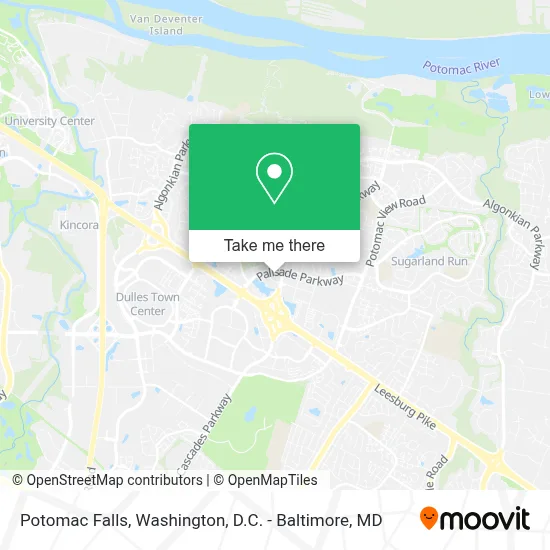 Potomac Falls map