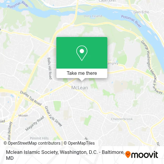 Mclean Islamic Society map