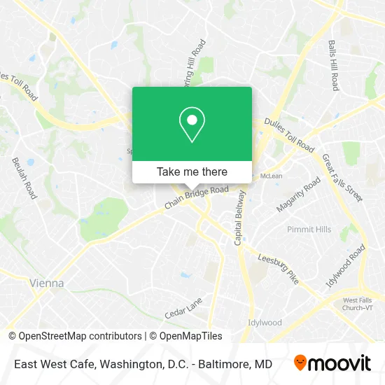 East West Cafe map