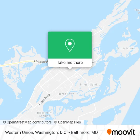 Western Union map