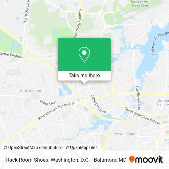 Rack Room Shoes map