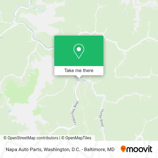 Napa Auto Parts map