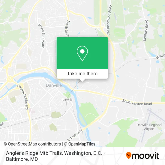Angler's Ridge Mtb Trails map