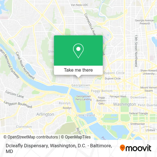 Dcleafly Dispensary map