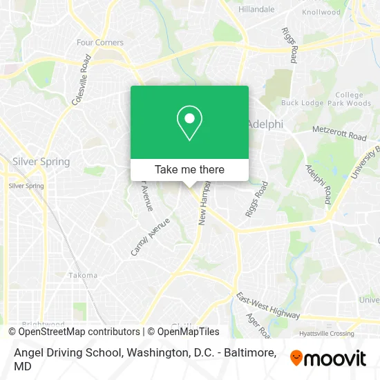 Angel Driving School map