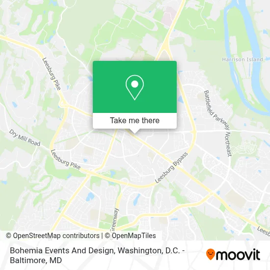 Bohemia Events And Design map
