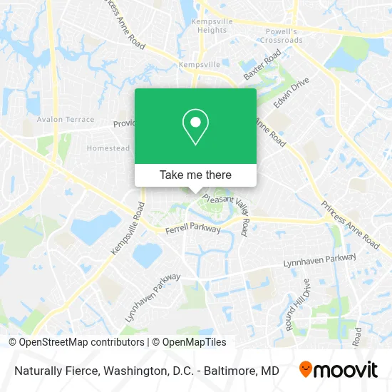 Naturally Fierce map